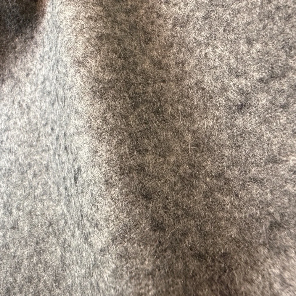 Jenss Gray 100% Pure Cashmere Scarf Made in West Germany Vintage Fringed Soft